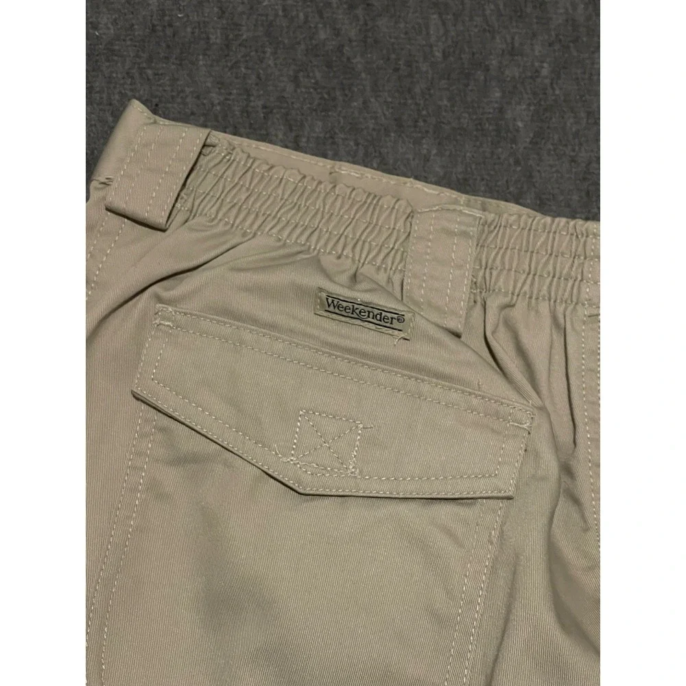 Weekender Brand Sportswear Men's Beige Cargo Shorts Size 38 Hiking, Fishing, EUC
